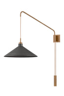 Troy Lighting - B2936-PBR/GRA - One Light Wall Sconce - Conor - Patina Brass And Graphite