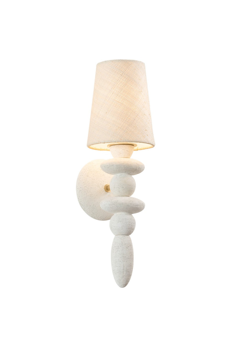 Troy Lighting - B5520-VGL/CGL - One Light Wall Sconce - Cullen - Vintage Gold Leaf/Ceramic Gypsum Clay