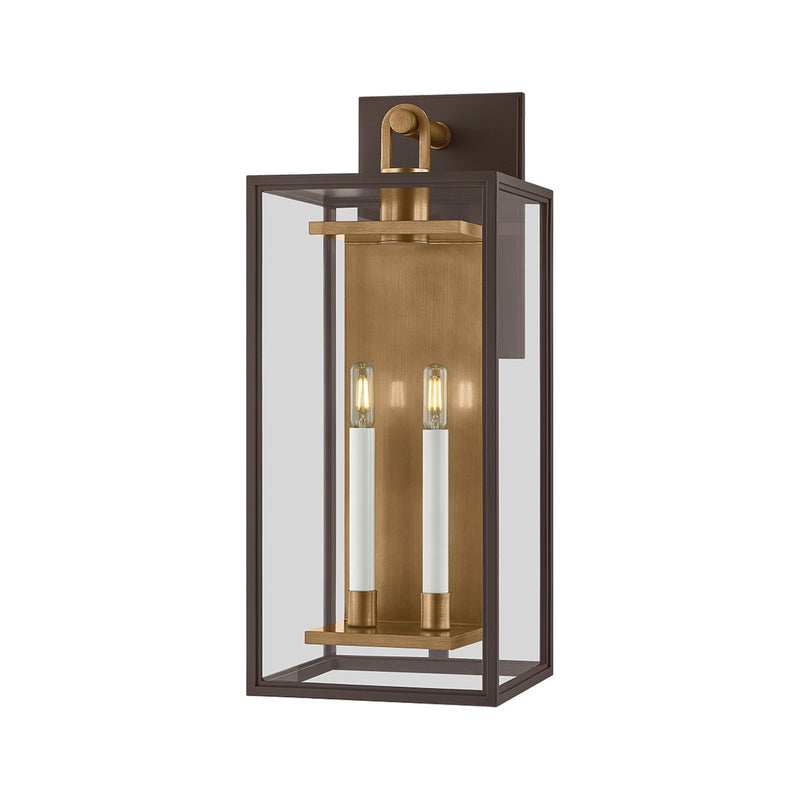 Troy Lighting - B6524-PBR/TBZ - Two Light Wall Sconce - Arnold - Patina Brass/Textured Bronze