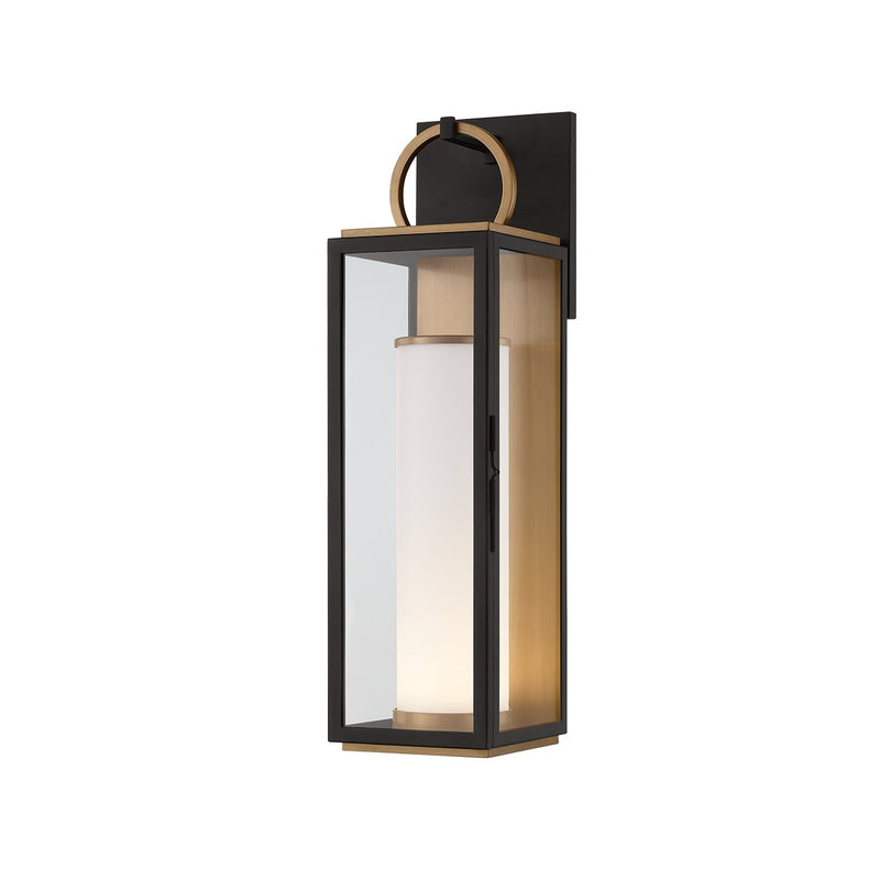 Troy Lighting - B6723-PBR/TBK - LED Wall Sconce - Gareth - Patina Brass/Textured Black
