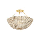 Troy Lighting - C3318-VGL - One Light Semi Flush Mount - Campo - Vintage Gold Leaf