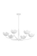 Troy Lighting - F2040-GSW - Six Light Chandelier - Arcata - Gesso White