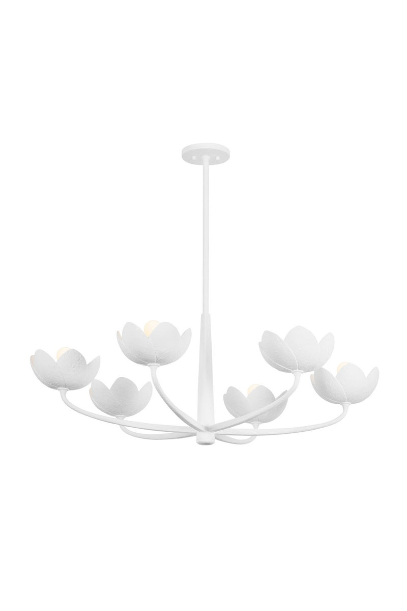 Troy Lighting - F2040-GSW - Six Light Chandelier - Arcata - Gesso White