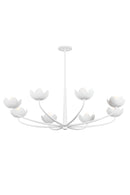 Troy Lighting - F2048-GSW - Eight Light Chandelier - Arcata - Gesso White