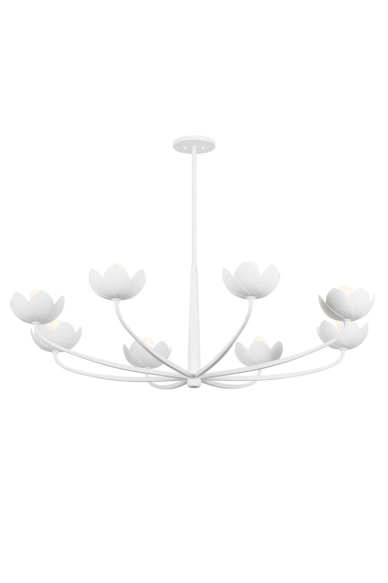 Troy Lighting - F2048-GSW - Eight Light Chandelier - Arcata - Gesso White