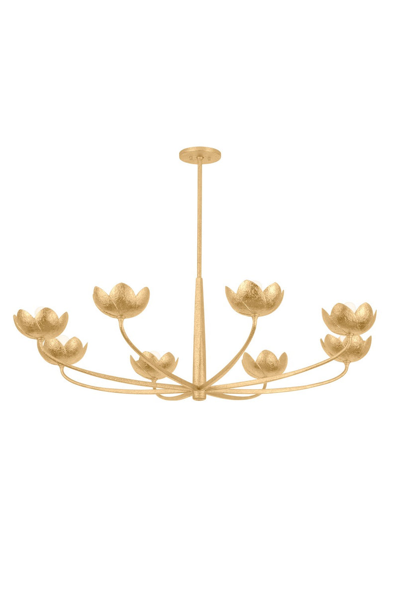 Troy Lighting - F2048-VGL - Eight Light Chandelier - Arcata - Vintage Gold Leaf