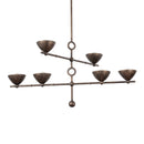 Troy Lighting - F2339-BPG - Six Light Chandelier - Vishal - Black Patina Gold