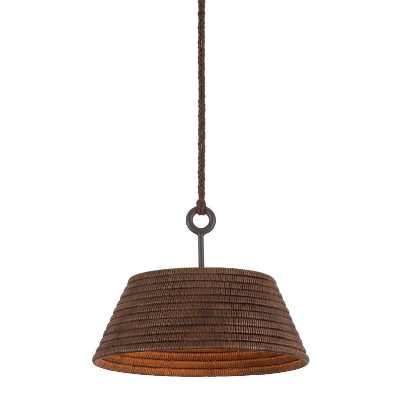 Troy Lighting - F2824-TBZH - One Light Pendant - Sequoia - Textured Bronze W/ Highlight