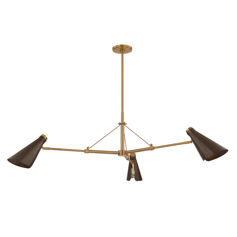 Troy Lighting - F4350-PBR/BRZ - Three Light Chandelier - Andersen - Patina Brass/Bronze