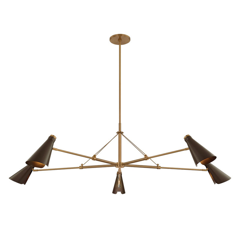 Troy Lighting - F4369-PBR/BRZ - Five Light Chandelier - Andersen - Patina Brass/Bronze