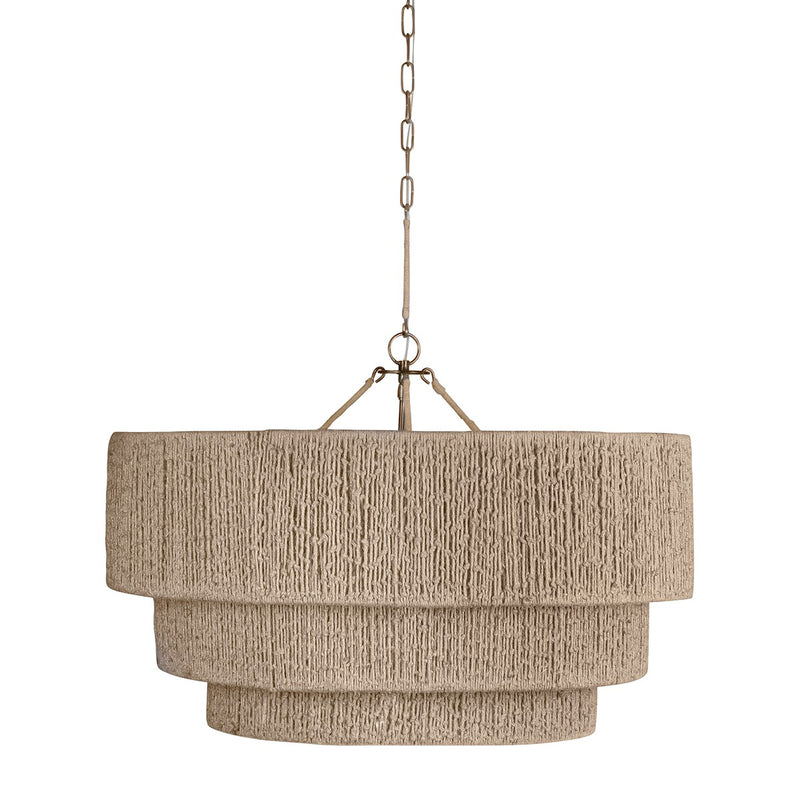 Troy Lighting - F5934-PBR - One Light Chandelier - Reza - Patina Brass
