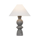 Troy Lighting - PTL2529-PBR/CLG - One Light Table Lamp - Cyrah - Patina Brass/Ceramic Lunar Grey