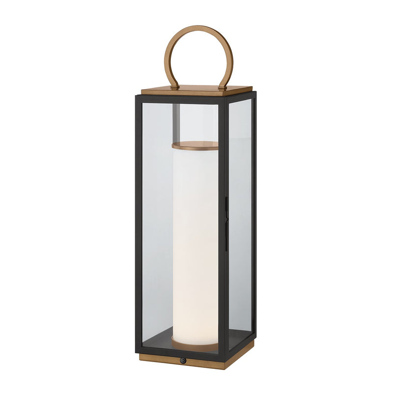 Troy Lighting - RTL6729-PBR/TBK - LED Table Lamp - Gareth - Patina Brass/Textured Black