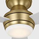 Visual Comfort Fan - 3IKR44BBSD - 44" Ceiling Fan - Ikon 44 Hugger LED - Burnished Brass