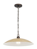 One Light Pendant<br /><span style="color:#4AB0CE;">Entrega: 4-10 dias en USA</span><br /><span style="color:#4AB0CE;font-size:60%;">PREGUNTE POR ENTREGA EN PANAMA</span><br />Collection: Derby<br />Finish: Dark Bronze