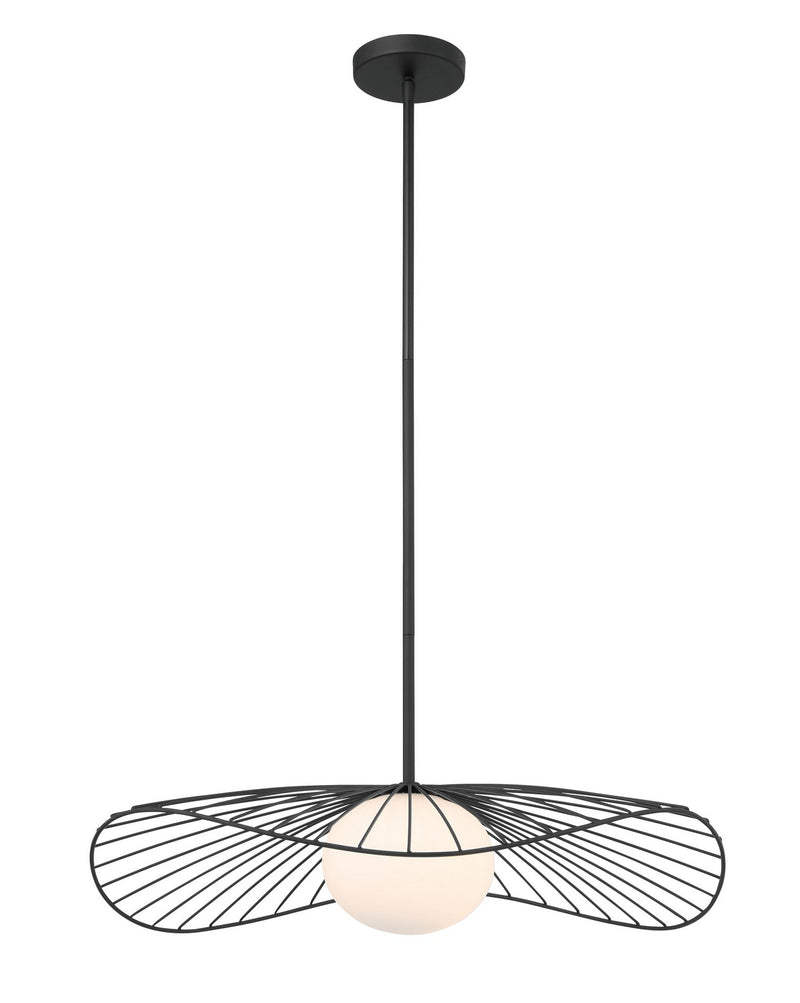 One Light Pendant<br /><span style="color:#4AB0CE;">Entrega: 4-10 dias en USA</span><br /><span style="color:#4AB0CE;font-size:60%;">PREGUNTE POR ENTREGA EN PANAMA</span><br />Collection: Langley<br />Finish: Dark Matte Black