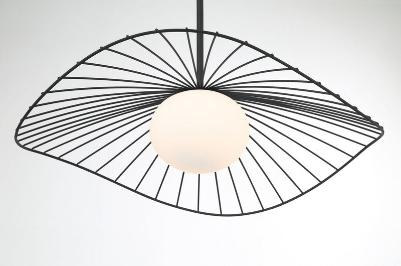 One Light Pendant<br /><span style="color:#4AB0CE;">Entrega: 4-10 dias en USA</span><br /><span style="color:#4AB0CE;font-size:60%;">PREGUNTE POR ENTREGA EN PANAMA</span><br />Collection: Langley<br />Finish: Dark Matte Black