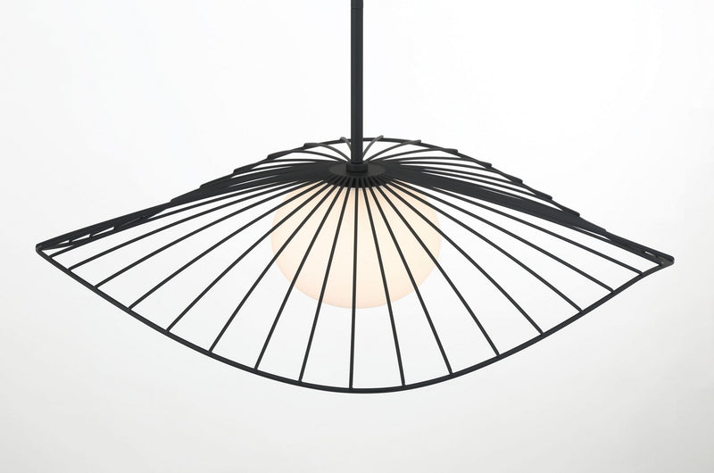 One Light Pendant<br /><span style="color:#4AB0CE;">Entrega: 4-10 dias en USA</span><br /><span style="color:#4AB0CE;font-size:60%;">PREGUNTE POR ENTREGA EN PANAMA</span><br />Collection: Langley<br />Finish: Dark Matte Black