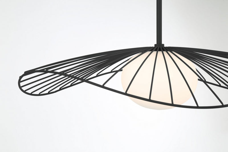 One Light Pendant<br /><span style="color:#4AB0CE;">Entrega: 4-10 dias en USA</span><br /><span style="color:#4AB0CE;font-size:60%;">PREGUNTE POR ENTREGA EN PANAMA</span><br />Collection: Langley<br />Finish: Dark Matte Black
