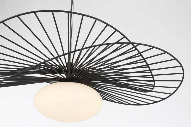 One Light Pendant<br /><span style="color:#4AB0CE;">Entrega: 4-10 dias en USA</span><br /><span style="color:#4AB0CE;font-size:60%;">PREGUNTE POR ENTREGA EN PANAMA</span><br />Collection: Langley<br />Finish: Dark Matte Black