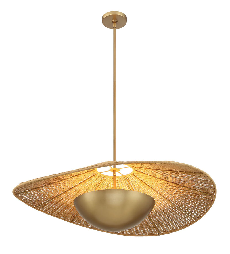 Three Light Pendant<br /><span style="color:#4AB0CE;">Entrega: 3-4 semanas en USA</span><br /><span style="color:#4AB0CE;font-size:60%;">PREGUNTE POR ENTREGA EN PANAMA</span><br />Collection: Nestor<br />Finish: Legacy Brass