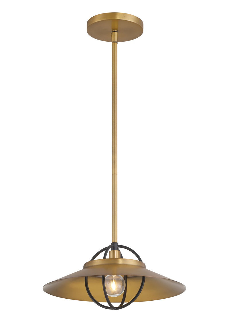 One Light Pendant<br /><span style="color:#4AB0CE;">Entrega: 4-10 dias en USA</span><br /><span style="color:#4AB0CE;font-size:60%;">PREGUNTE POR ENTREGA EN PANAMA</span><br />Collection: Newburie<br />Finish: Legacy Brass