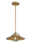One Light Pendant<br /><span style="color:#4AB0CE;">Entrega: 4-10 dias en USA</span><br /><span style="color:#4AB0CE;font-size:60%;">PREGUNTE POR ENTREGA EN PANAMA</span><br />Collection: Newburie<br />Finish: Legacy Brass