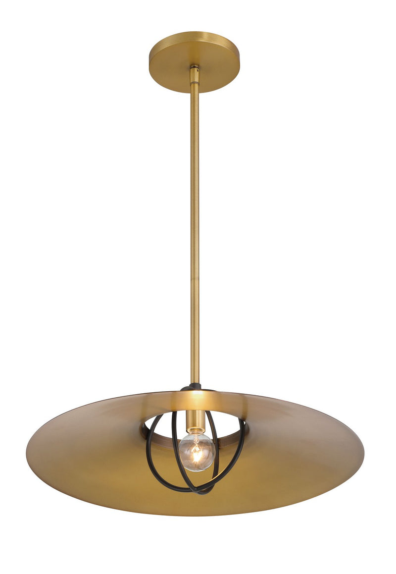 One Light Pendant<br /><span style="color:#4AB0CE;">Entrega: 4-10 dias en USA</span><br /><span style="color:#4AB0CE;font-size:60%;">PREGUNTE POR ENTREGA EN PANAMA</span><br />Collection: Newburie<br />Finish: Legacy Brass