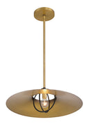 One Light Pendant<br /><span style="color:#4AB0CE;">Entrega: 4-10 dias en USA</span><br /><span style="color:#4AB0CE;font-size:60%;">PREGUNTE POR ENTREGA EN PANAMA</span><br />Collection: Newburie<br />Finish: Legacy Brass