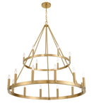 18 Light Chandelier<br /><span style="color:#4AB0CE;">Entrega: 4-10 dias en USA</span><br /><span style="color:#4AB0CE;font-size:60%;">PREGUNTE POR ENTREGA EN PANAMA</span><br />Collection: Dutton<br />Finish: Signature Brass