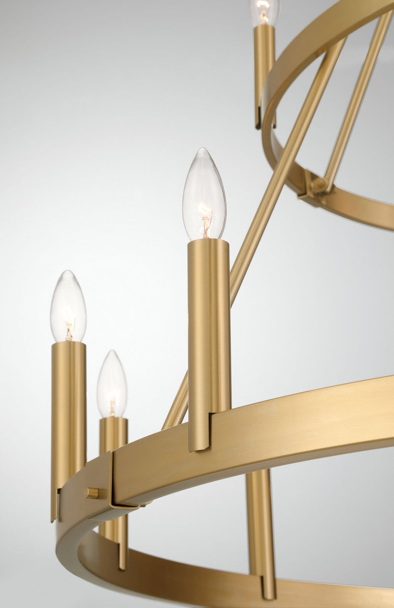 18 Light Chandelier<br /><span style="color:#4AB0CE;">Entrega: 11-12 semanas en USA</span><br /><span style="color:#4AB0CE;font-size:60%;">PREGUNTE POR ENTREGA EN PANAMA</span><br />Collection: Dutton<br />Finish: Signature Brass