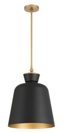 One Light Pendant<br /><span style="color:#4AB0CE;">Entrega: 4-10 dias en USA</span><br /><span style="color:#4AB0CE;font-size:60%;">PREGUNTE POR ENTREGA EN PANAMA</span><br />Collection: Holloway<br />Finish: Dark Matte Black