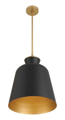 One Light Pendant<br /><span style="color:#4AB0CE;">Entrega: 4-10 dias en USA</span><br /><span style="color:#4AB0CE;font-size:60%;">PREGUNTE POR ENTREGA EN PANAMA</span><br />Collection: Holloway<br />Finish: Dark Matte Black