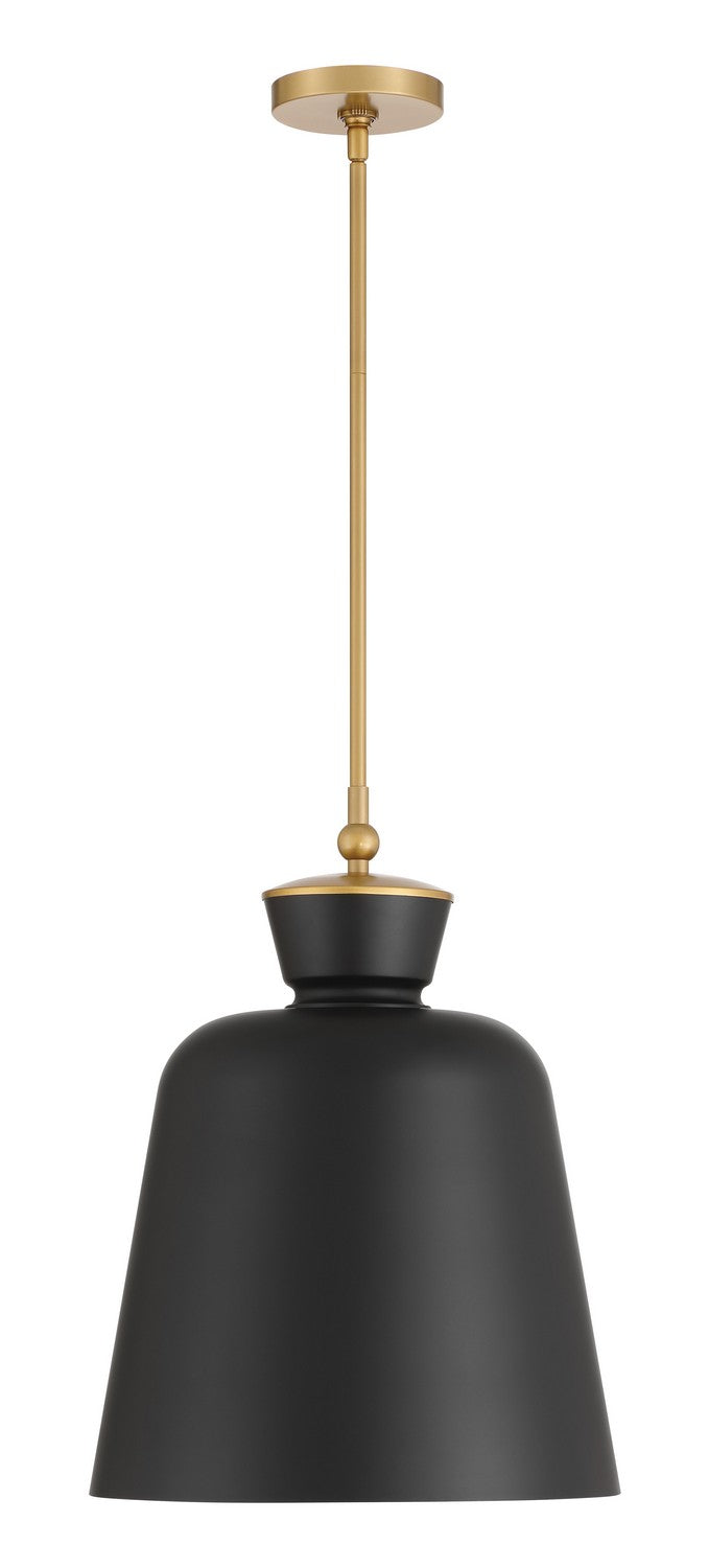 One Light Pendant<br /><span style="color:#4AB0CE;">Entrega: 4-10 dias en USA</span><br /><span style="color:#4AB0CE;font-size:60%;">PREGUNTE POR ENTREGA EN PANAMA</span><br />Collection: Holloway<br />Finish: Dark Matte Black