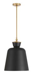 One Light Pendant<br /><span style="color:#4AB0CE;">Entrega: 4-10 dias en USA</span><br /><span style="color:#4AB0CE;font-size:60%;">PREGUNTE POR ENTREGA EN PANAMA</span><br />Collection: Holloway<br />Finish: Dark Matte Black