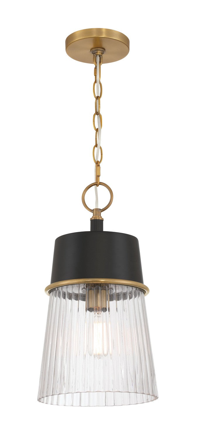 One Light Pendant<br /><span style="color:#4AB0CE;">Entrega: 4-10 dias en USA</span><br /><span style="color:#4AB0CE;font-size:60%;">PREGUNTE POR ENTREGA EN PANAMA</span><br />Collection: Stamford<br />Finish: Dark Matte Black