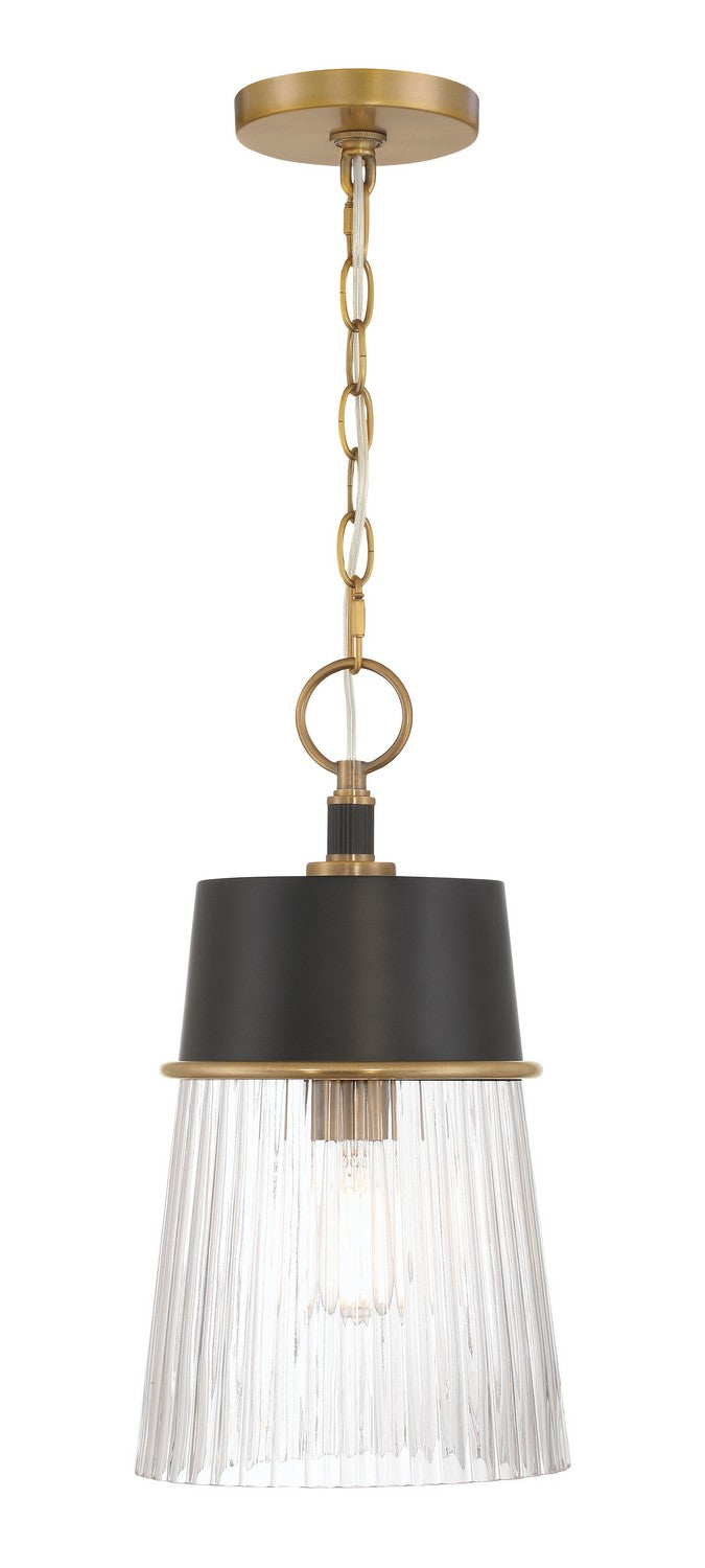 One Light Pendant<br /><span style="color:#4AB0CE;">Entrega: 21-22 semanas en USA</span><br /><span style="color:#4AB0CE;font-size:60%;">PREGUNTE POR ENTREGA EN PANAMA</span><br />Collection: Stamford<br />Finish: Dark Matte Black