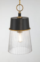 Minka-Lavery - 192-876 - One Light Pendant - Stamford - Dark Matte Black