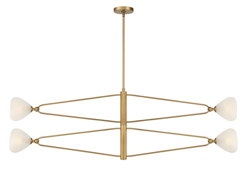 Four Light Chandelier<br /><span style="color:#4AB0CE;">Entrega: 4-10 dias en USA</span><br /><span style="color:#4AB0CE;font-size:60%;">PREGUNTE POR ENTREGA EN PANAMA</span><br />Collection: Orion<br />Finish: Legacy Brass