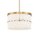 Three Light Convertible Semi-Flush<br /><span style="color:#4AB0CE;">Entrega: 4-10 dias en USA</span><br /><span style="color:#4AB0CE;font-size:60%;">PREGUNTE POR ENTREGA EN PANAMA</span><br />Collection: Coronelle<br />Finish: Legacy Brass
