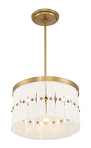 Three Light Convertible Semi-Flush<br /><span style="color:#4AB0CE;">Entrega: 4-10 dias en USA</span><br /><span style="color:#4AB0CE;font-size:60%;">PREGUNTE POR ENTREGA EN PANAMA</span><br />Collection: Coronelle<br />Finish: Legacy Brass