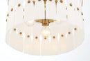 Three Light Convertible Semi-Flush<br /><span style="color:#4AB0CE;">Entrega: 4-10 dias en USA</span><br /><span style="color:#4AB0CE;font-size:60%;">PREGUNTE POR ENTREGA EN PANAMA</span><br />Collection: Coronelle<br />Finish: Legacy Brass