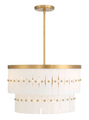 Six Light Pendant<br /><span style="color:#4AB0CE;">Entrega: 4-10 dias en USA</span><br /><span style="color:#4AB0CE;font-size:60%;">PREGUNTE POR ENTREGA EN PANAMA</span><br />Collection: Coronelle<br />Finish: Legacy Brass