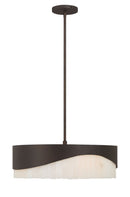 Four Light Pendant<br /><span style="color:#4AB0CE;">Entrega: 4-10 dias en USA</span><br /><span style="color:#4AB0CE;font-size:60%;">PREGUNTE POR ENTREGA EN PANAMA</span><br />Collection: Sway<br />Finish: Dark Bronze