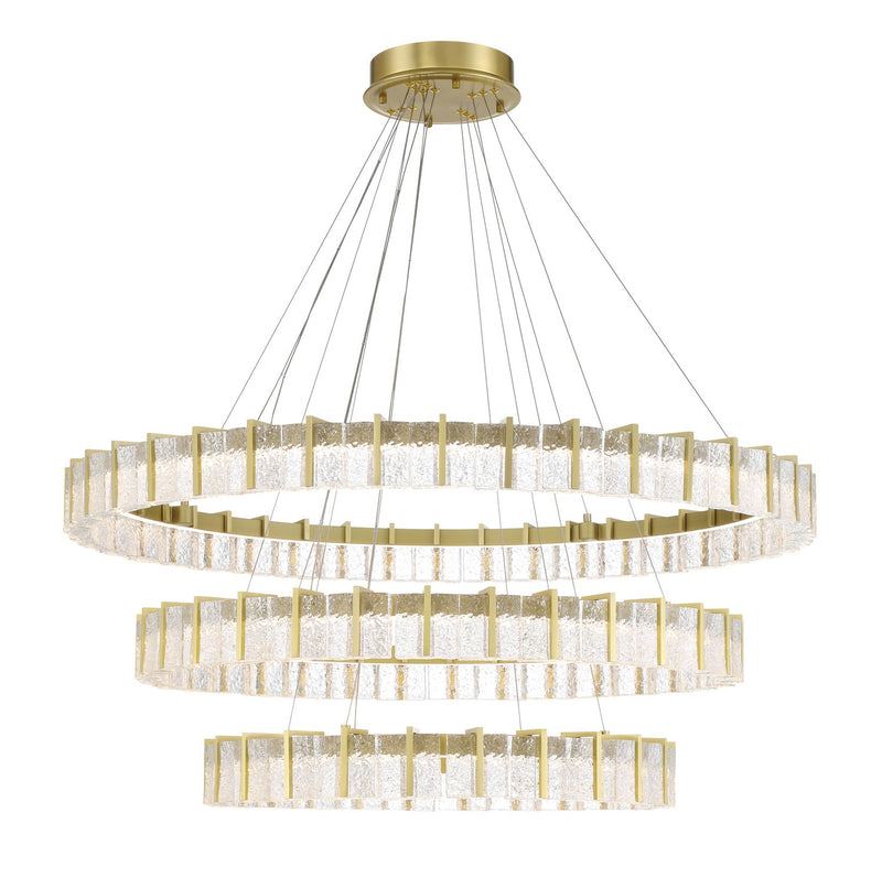 LED Chandelier<br /><span style="color:#4AB0CE;">Entrega: 4-10 dias en USA</span><br /><span style="color:#4AB0CE;font-size:60%;">PREGUNTE POR ENTREGA EN PANAMA</span><br />Collection: Sevryn<br />Finish: Soft Brass