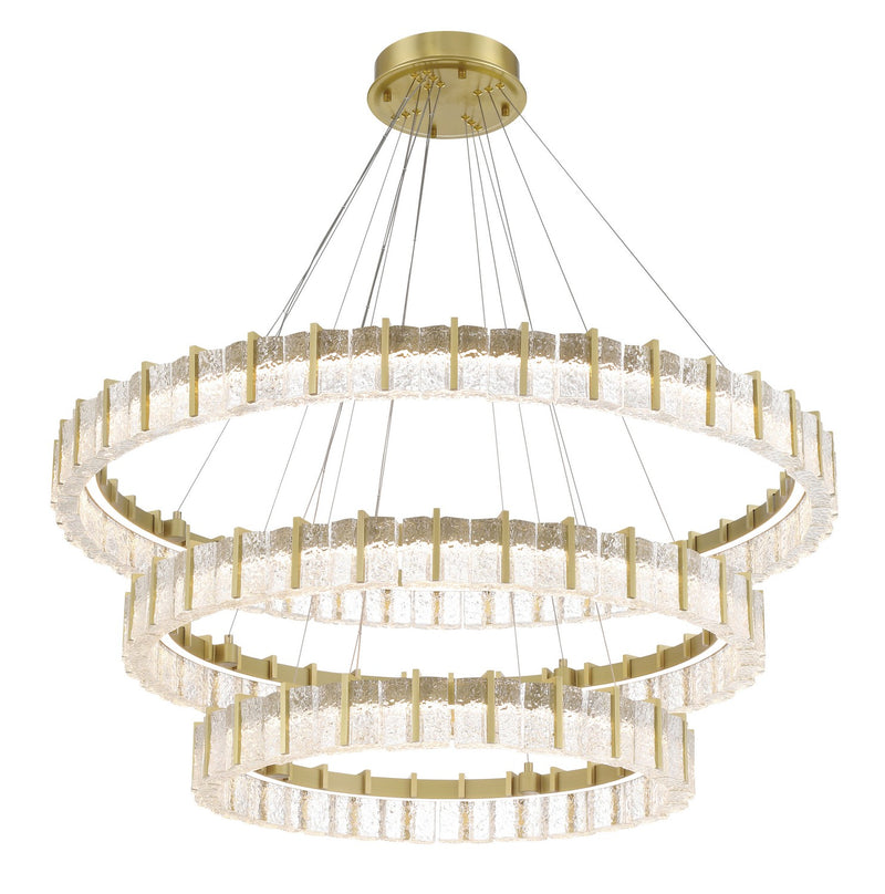 LED Chandelier<br /><span style="color:#4AB0CE;">Entrega: 4-10 dias en USA</span><br /><span style="color:#4AB0CE;font-size:60%;">PREGUNTE POR ENTREGA EN PANAMA</span><br />Collection: Sevryn<br />Finish: Soft Brass