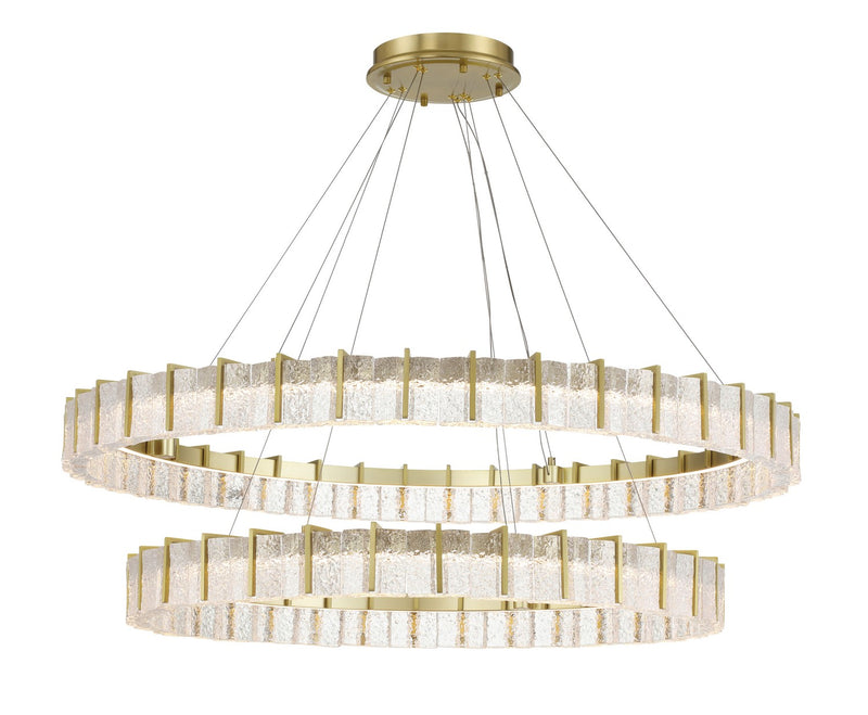 LED Chandelier<br /><span style="color:#4AB0CE;">Entrega: 4-5 semanas en USA</span><br /><span style="color:#4AB0CE;font-size:60%;">PREGUNTE POR ENTREGA EN PANAMA</span><br />Collection: Sevryn<br />Finish: Soft Brass
