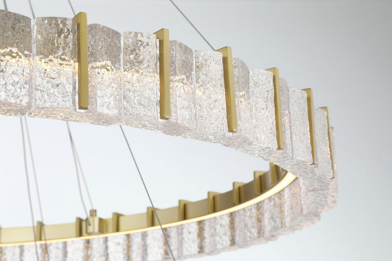 LED Chandelier<br /><span style="color:#4AB0CE;">Entrega: 4-5 semanas en USA</span><br /><span style="color:#4AB0CE;font-size:60%;">PREGUNTE POR ENTREGA EN PANAMA</span><br />Collection: Sevryn<br />Finish: Soft Brass
