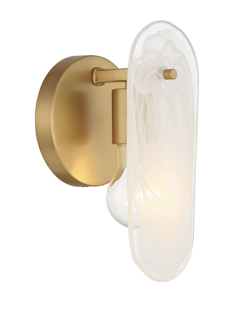 One Light Wall Sconce<br /><span style="color:#4AB0CE;">Entrega: 15-16 semanas en USA</span><br /><span style="color:#4AB0CE;font-size:60%;">PREGUNTE POR ENTREGA EN PANAMA</span><br />Collection: Oldmill<br />Finish: Legacy Brass