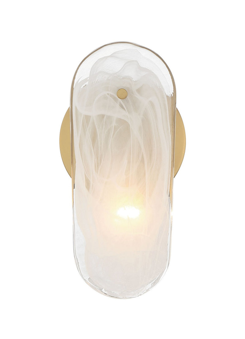 One Light Wall Sconce<br /><span style="color:#4AB0CE;">Entrega: 15-16 semanas en USA</span><br /><span style="color:#4AB0CE;font-size:60%;">PREGUNTE POR ENTREGA EN PANAMA</span><br />Collection: Oldmill<br />Finish: Legacy Brass